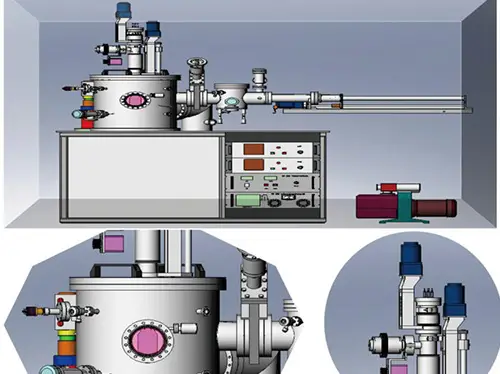 多功能多靶位平面靶台式镀膜机
